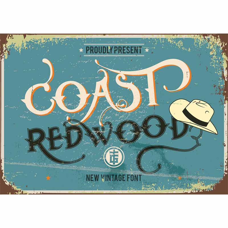 Coast Redwood Font