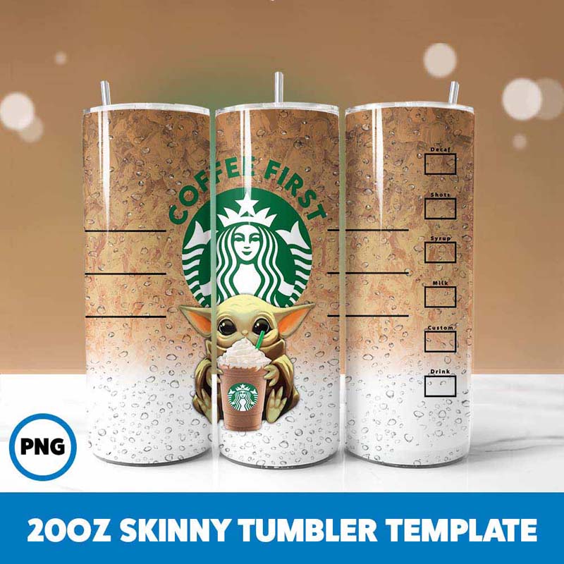 Coffee First Yoda Tumbler Wrap
  Tumbler Wrap