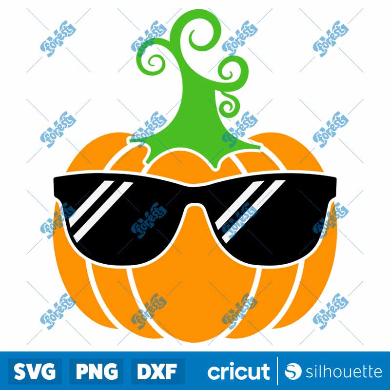 Cool Pumpkin SVG