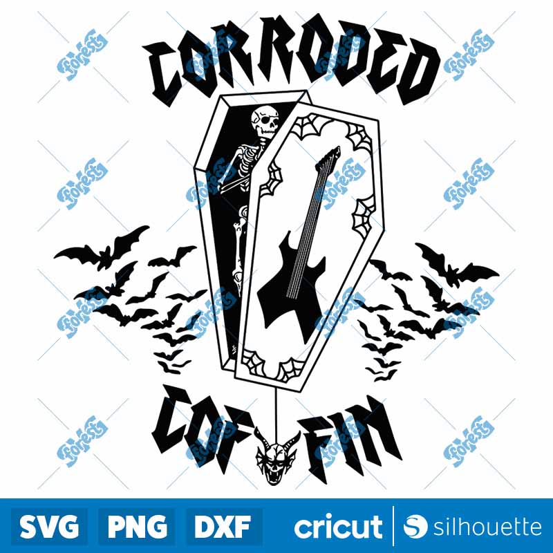 Corroded Coffin SVG