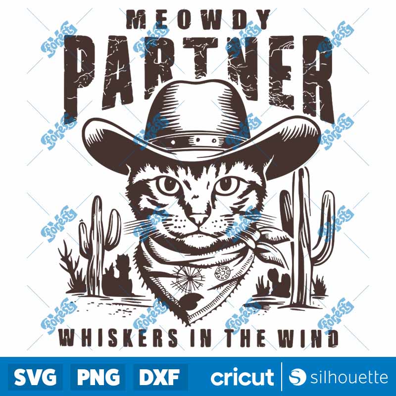 Cowboy Cat Meowdy Partner
  Whiskers In The Wind SVG