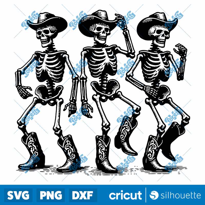 Cowboy Skeleton SVG