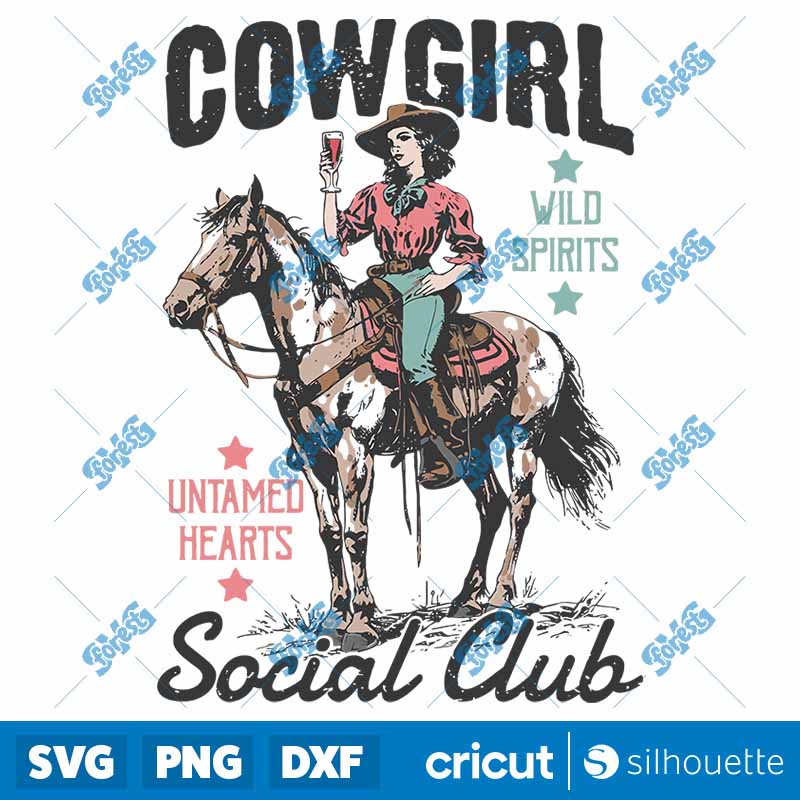 Cowgirl Social Club SVG