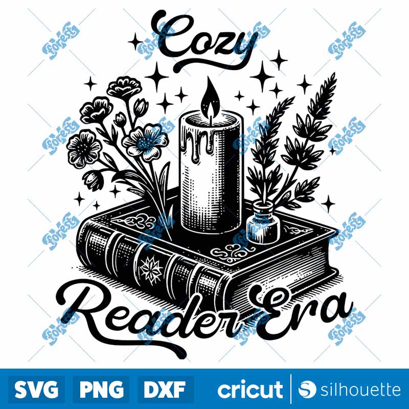 Cozy Reader Era SVG