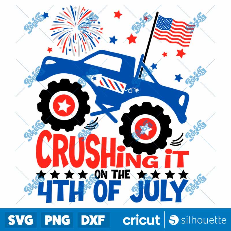 Crushing It On The 4th Of July
  SVG