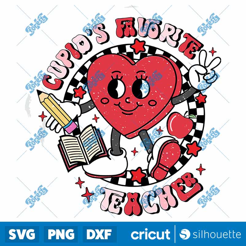 Cupids Favorite Teacher SVG