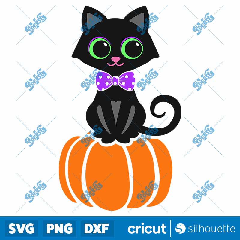 Cute Black Cat SVG