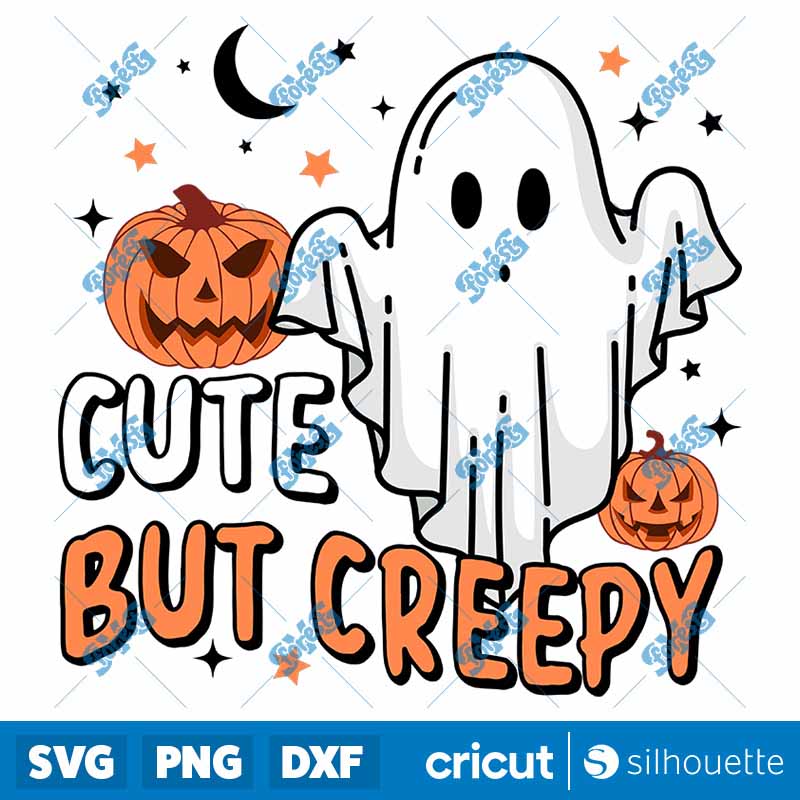 Cute But Creepy Boo Pumpkin
  Fall Halloweeen Design