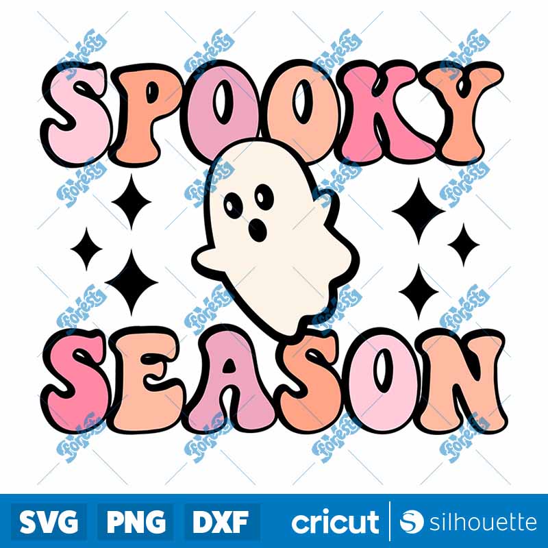 Cute Ghost Spooky Season
  SVG-PNG