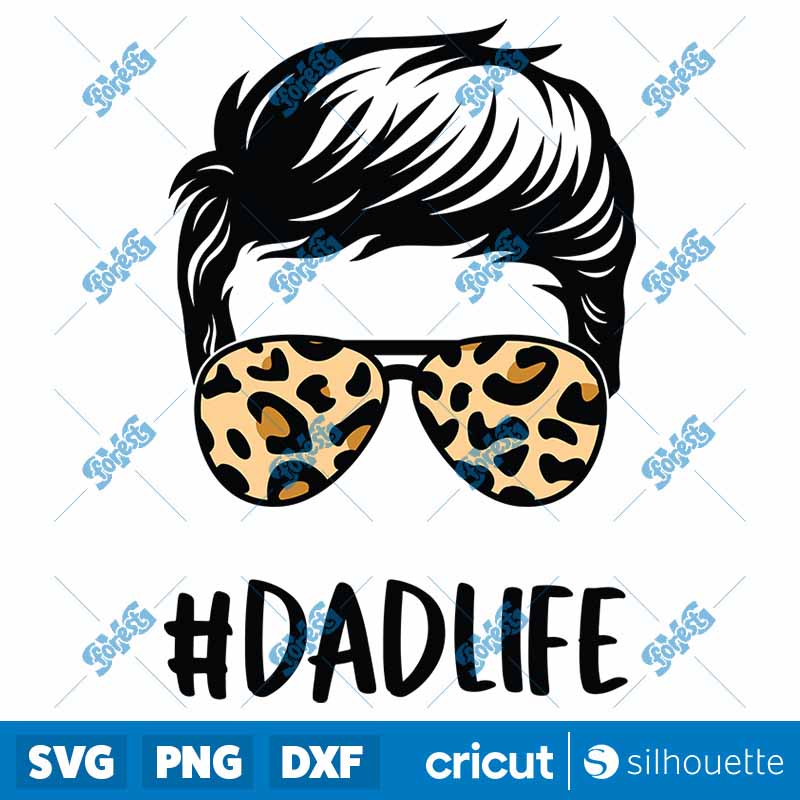 Dad Life Leopard SVG