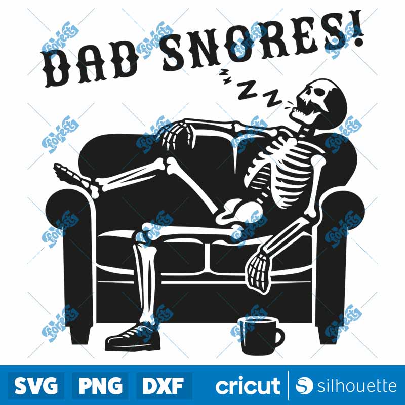 Dad Snores SVG