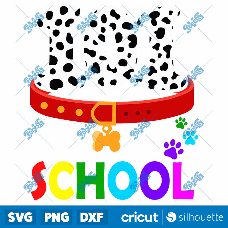 Dalmation Dog 101 Days Of
  School SVG