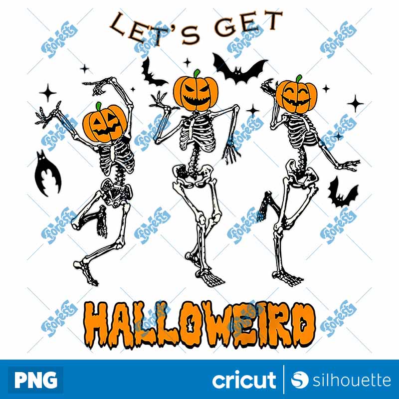 Dancing Skeleton Lets Get
Halloweiro PNG