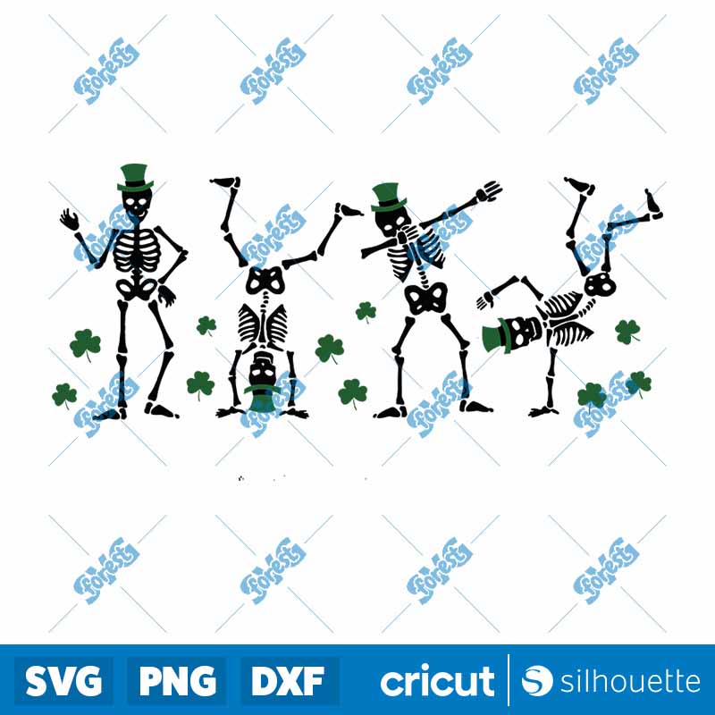 Dancing skeleton st patricks
  SVG