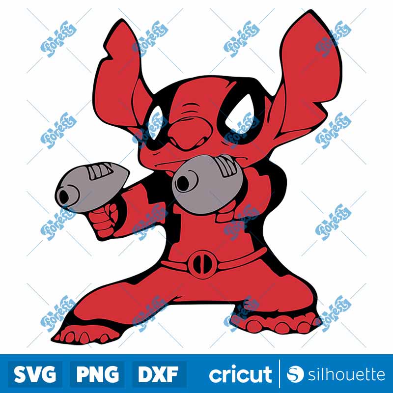 Deadpool Stitch SVG