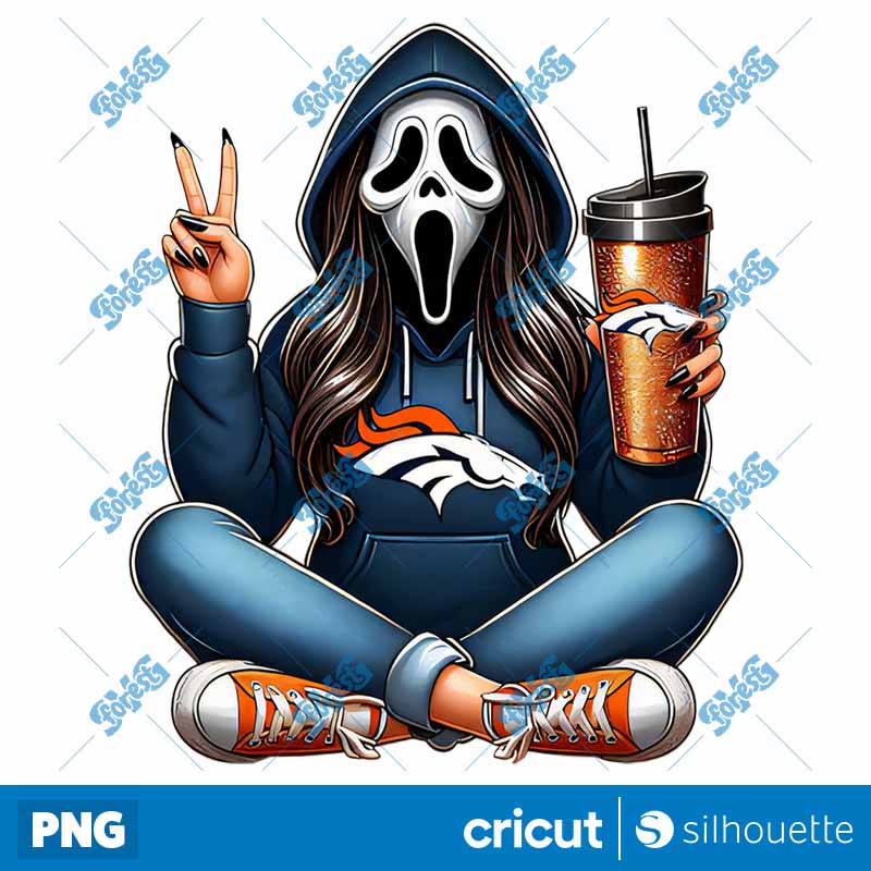 Denver Broncos Movie Ghost
  Girl Football PNG