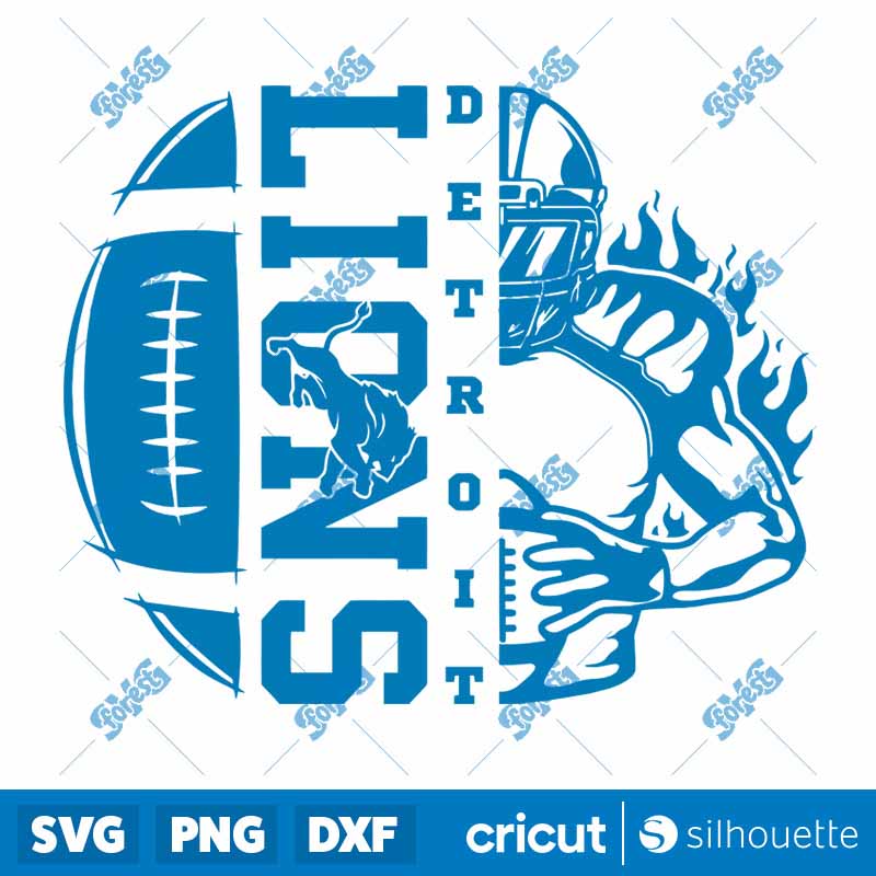 Detroit Lions Football Player
  SVG