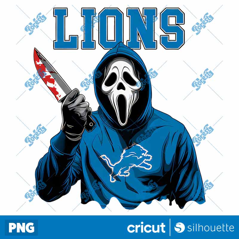 Detroit Lions Movie Ghostface
  NFL PNG