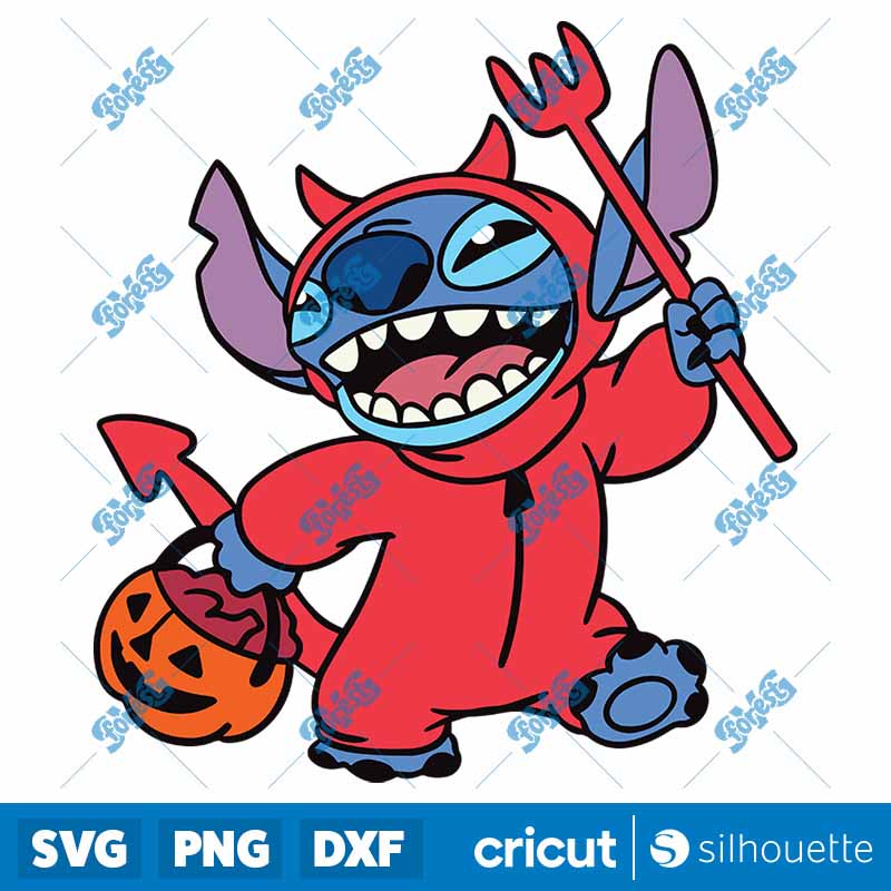 Devil x Stitch SVG