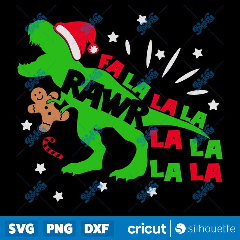 Dinosaur Christmas SVG