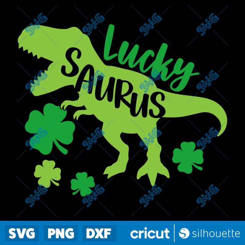 Dinosaur Shamrock SVG