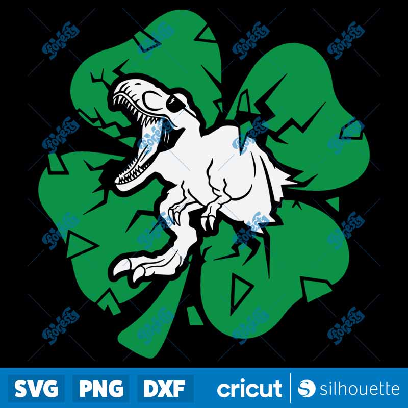 Dinosaur St Patricks Day SVG