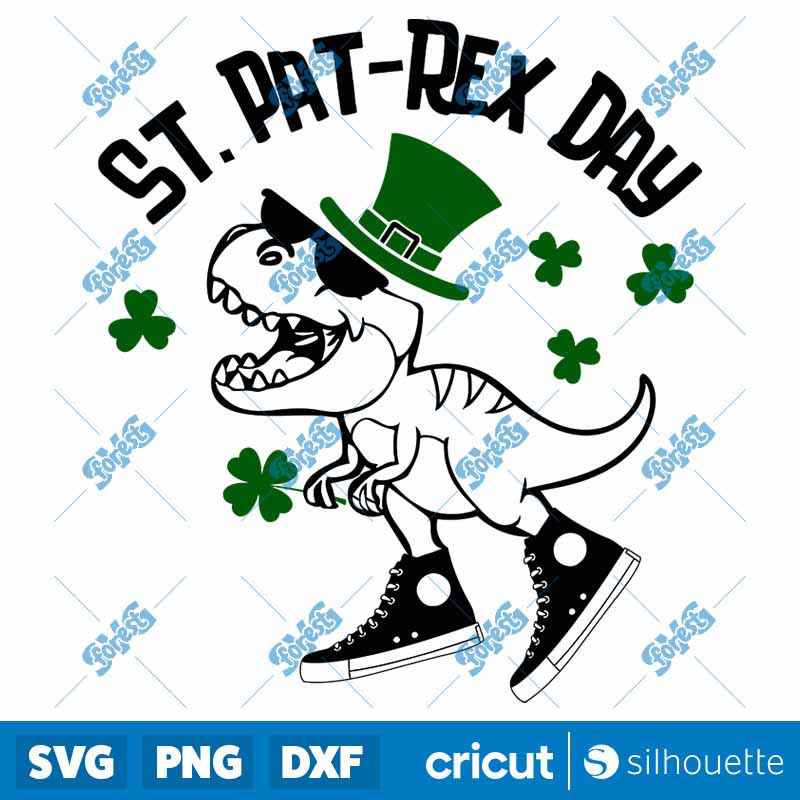 Dinosaur St Patrick?s day SVG