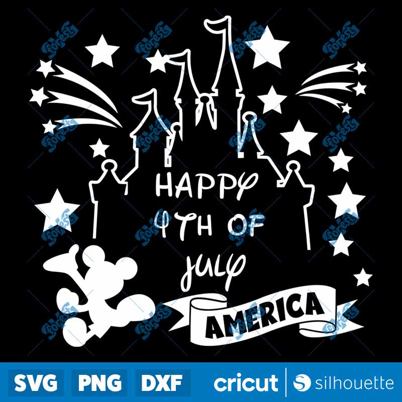 Disney Happy 4th of July SVG