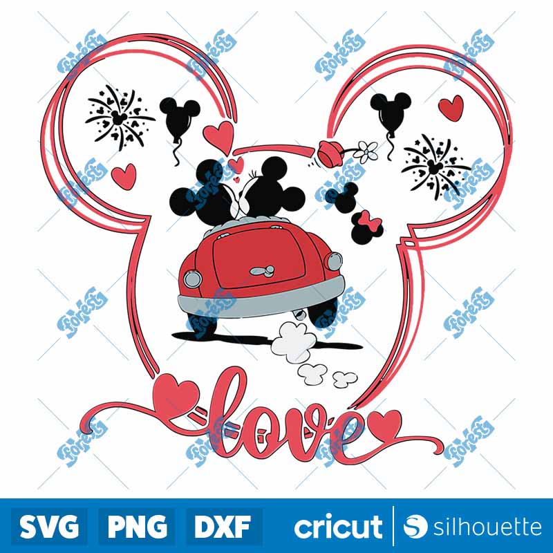 Disney Love Car Valentines Day
  PNG