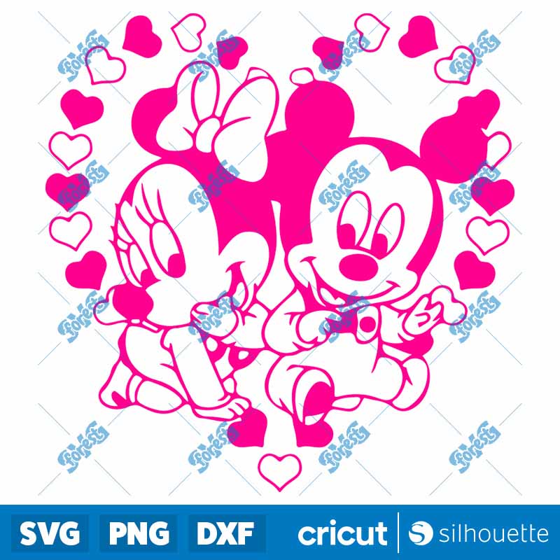 Disney Valentines Couple
  Mickey Minnie SVG