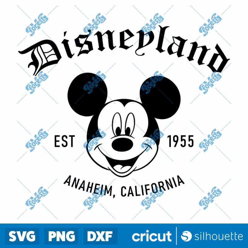 Disneyland Est 1955 Mickey SVG