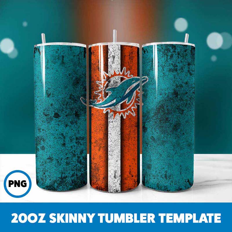 Dolphins Grunge Football
Tumbler Wrap