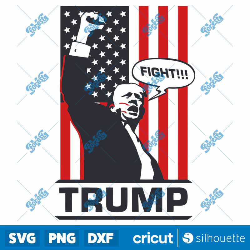 Donald Trump Fight Election
2024 US Flag SVG