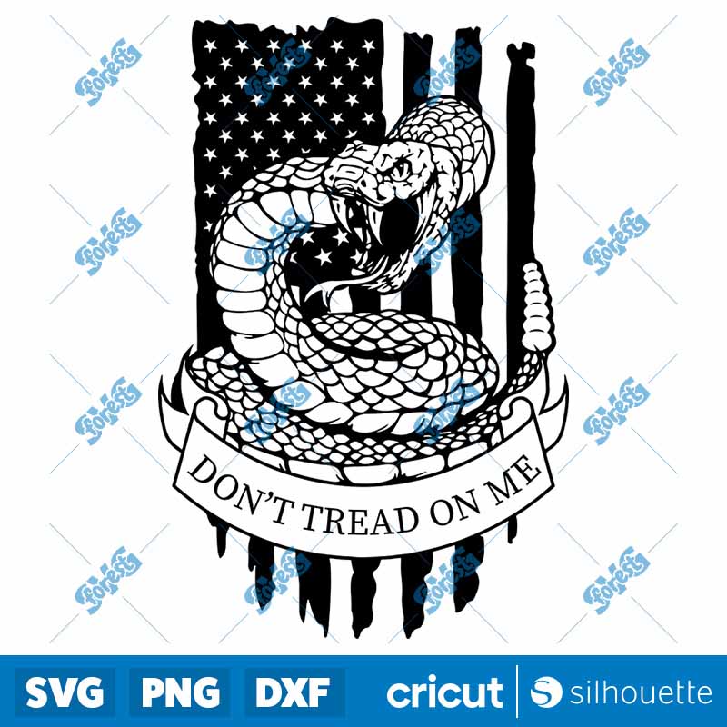 Don't Tread On Me Flag SVG