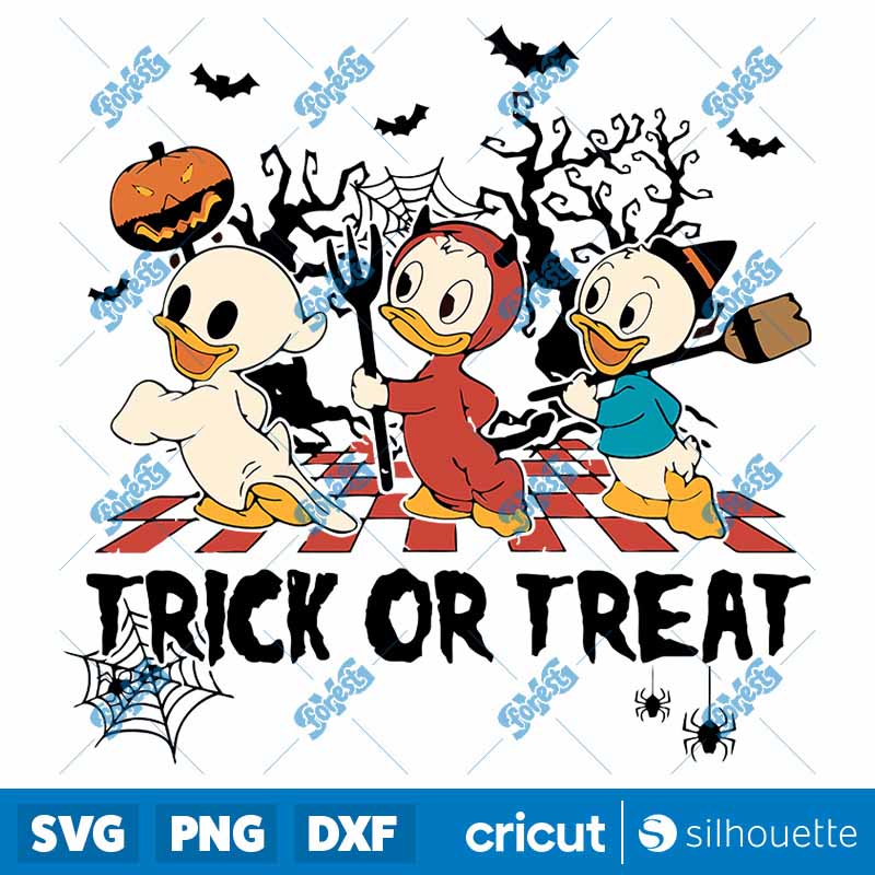 Ducktales Huey Dewey Louie
  Trick Or Treat SVG