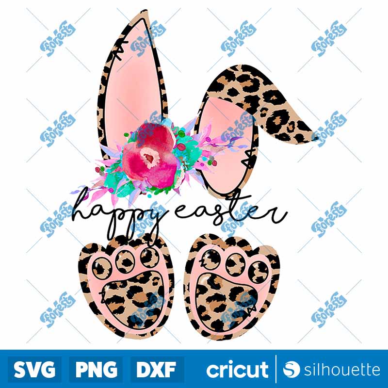 Easter Leopard Bunny Design