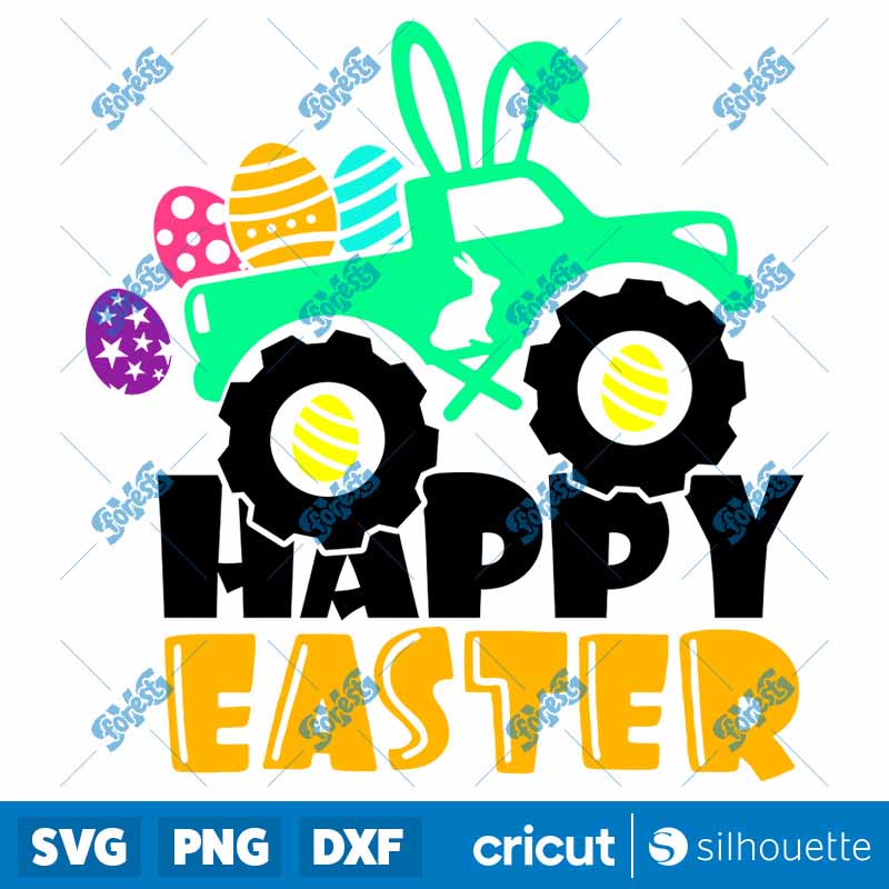 Easter Monster Truck SVG