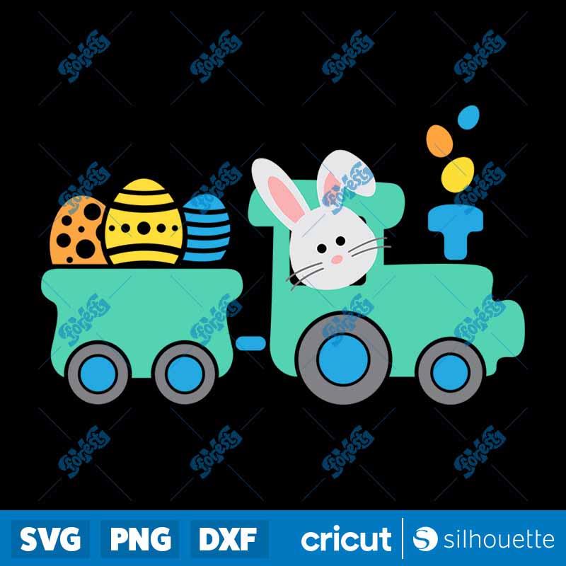 Easter Train with Eggs SVG