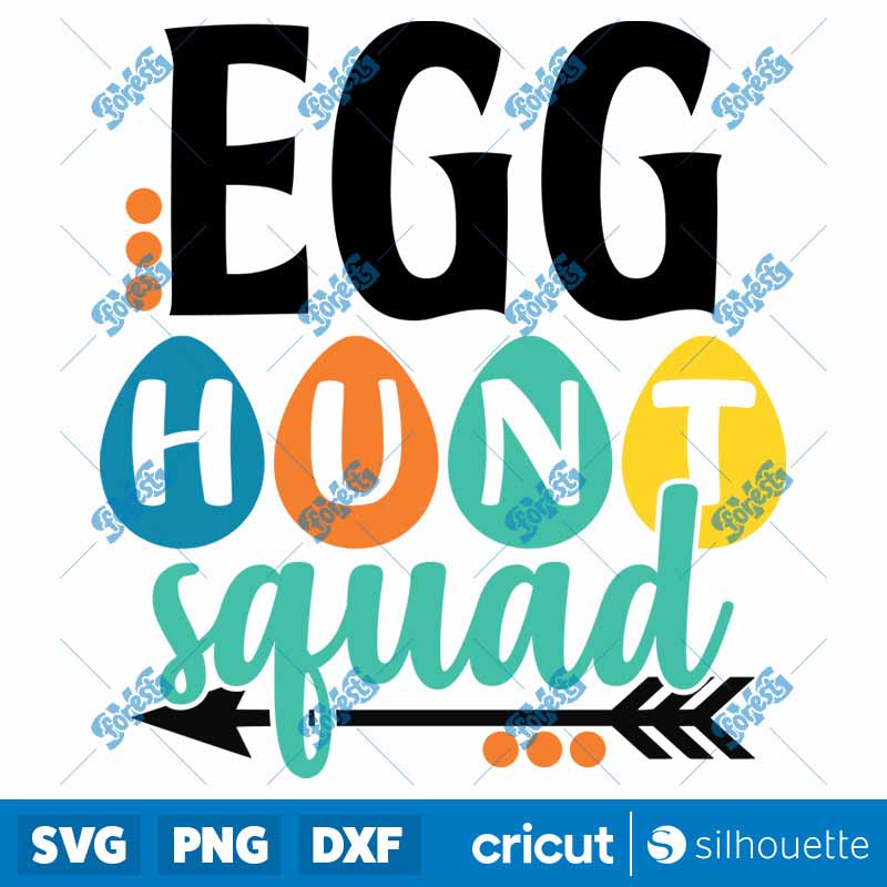 Egg Hunt Squad SVG