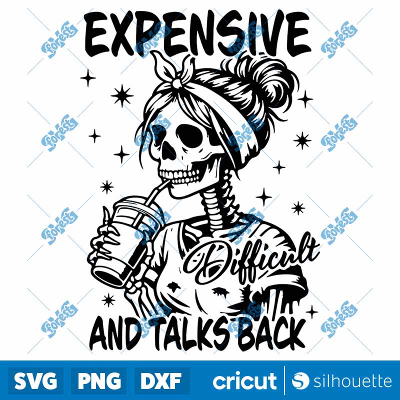 Expensive Difficult And Talks
  Back Mom Skeleton SVG