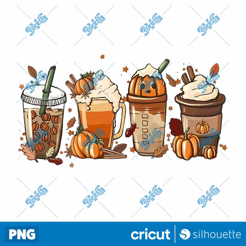 Fall Coffee Pumpkin PNG