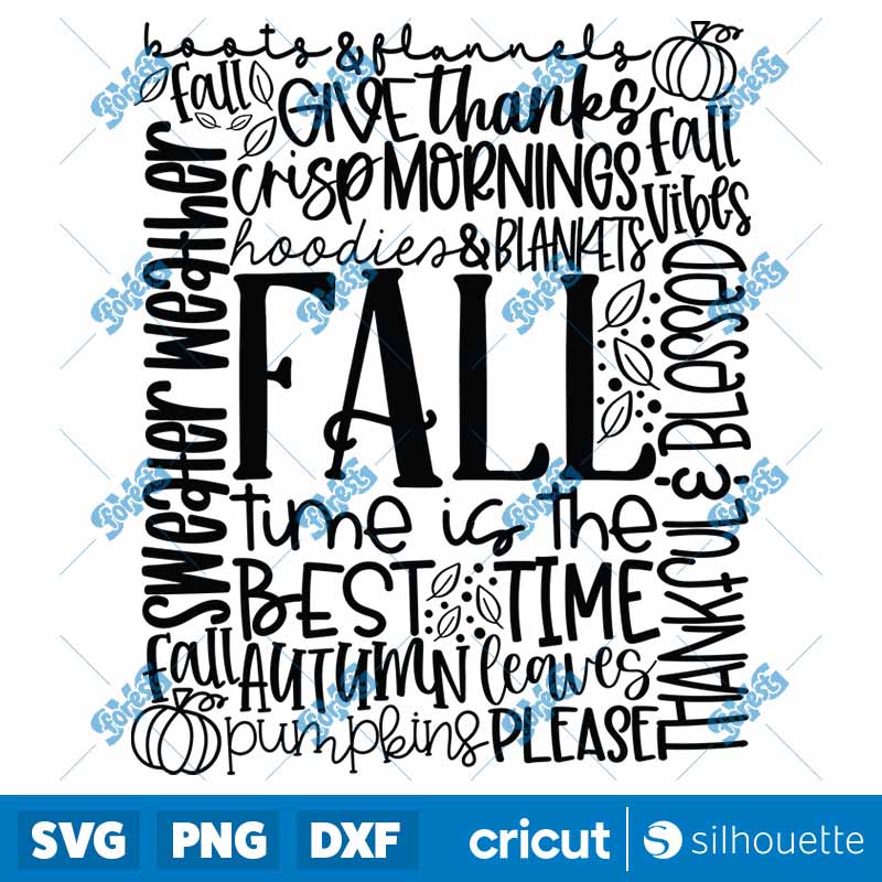 Fall Typography SVG