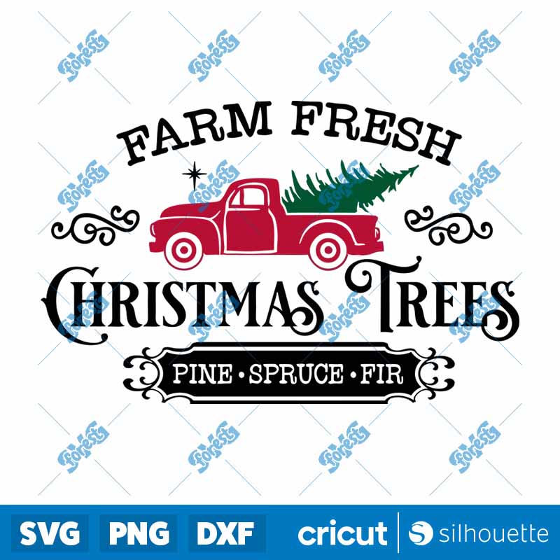 Farm Fresh Christmas Tress SVG