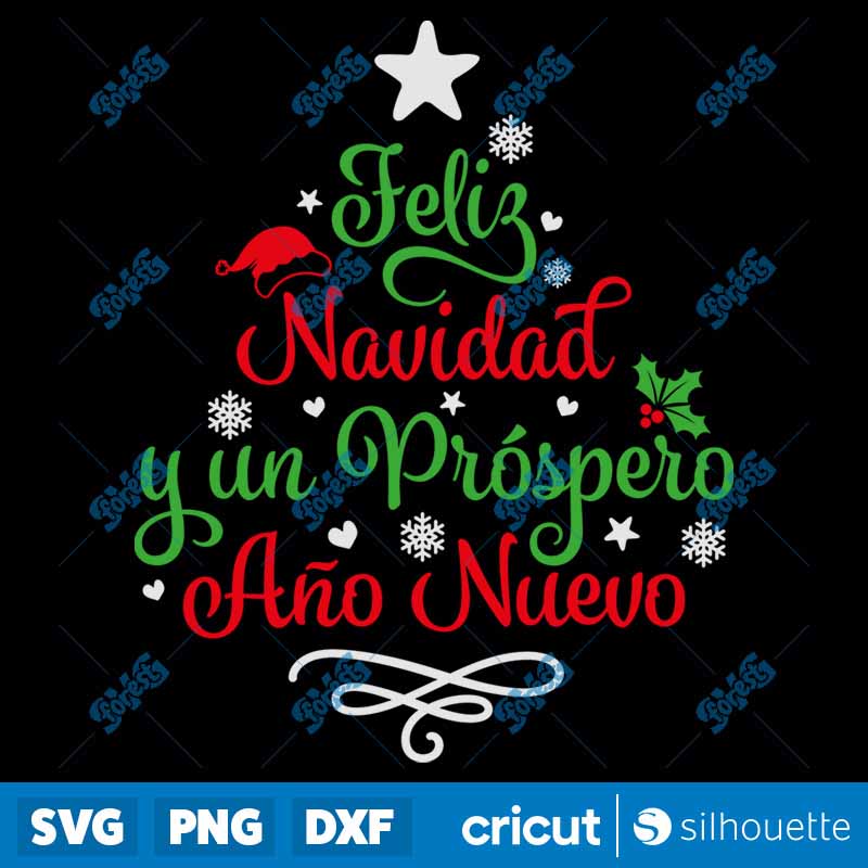 Feliz Navidad Y Un Prospero
  Ano Nuevo SVG