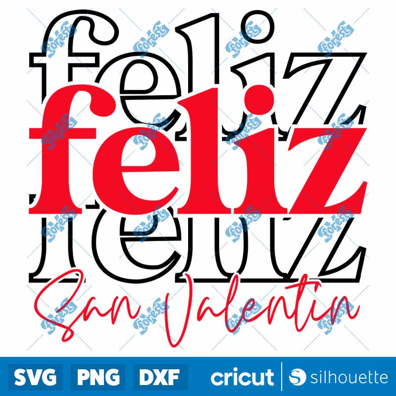 Feliz San Valentin SVG