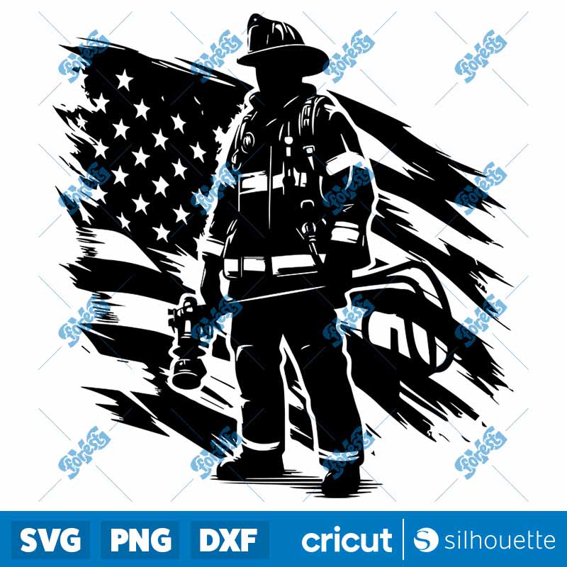 Fire Fighter Dad SVG