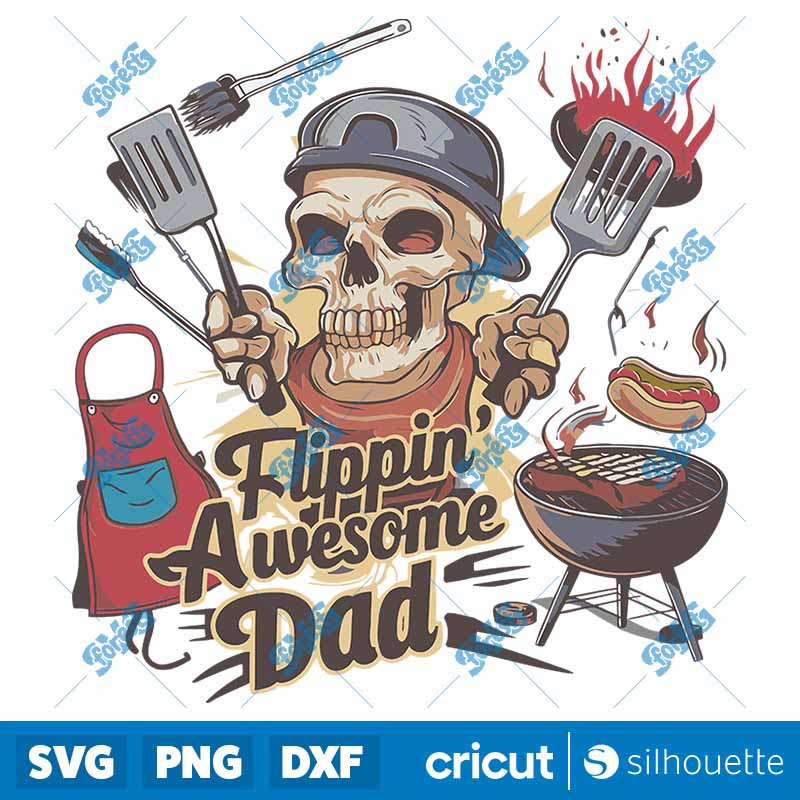 Flippin Awesome Dad Master
  Chef SVG