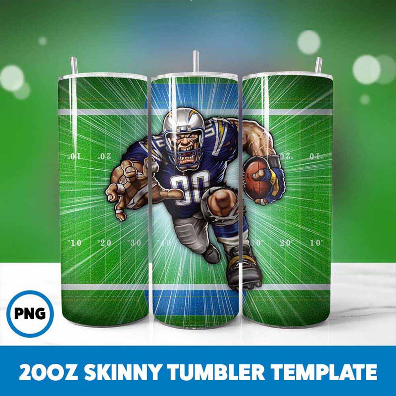 Football Mascot Tumbler Wrap