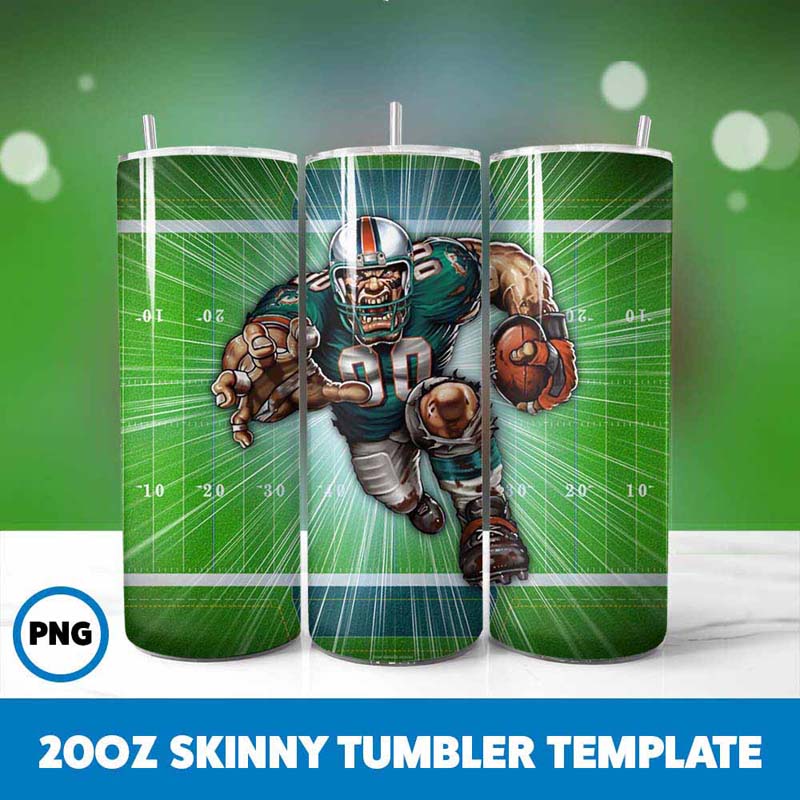 Football Mascot Tumbler Wrap