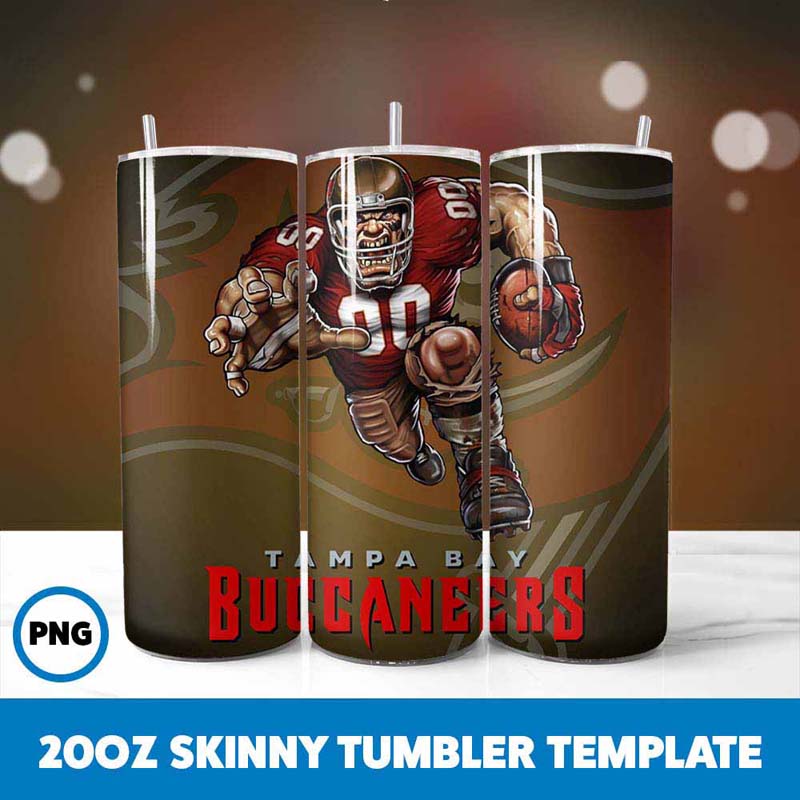 Football Mascot Tampa Bay
  Buccaneers Tumbler Wrap